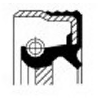 Zdjęcie Pierscień uszczelniający wału, wał korbowy CORTECO 12018321B