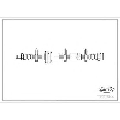 Zdjęcie Przewód hamulcowy elastyczny CORTECO 19018106