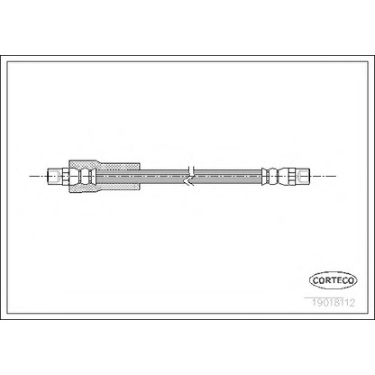 Zdjęcie Przewód hamulcowy elastyczny CORTECO 19018112