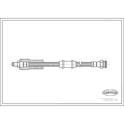 Photo Brake Hose CORTECO 19018118