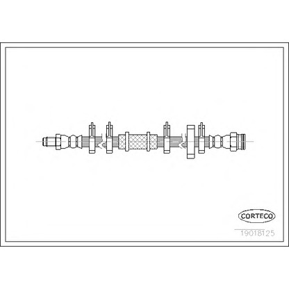 Zdjęcie Przewód hamulcowy elastyczny CORTECO 19018125