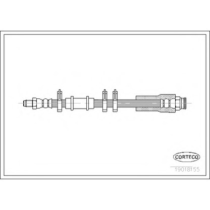 Zdjęcie Przewód hamulcowy elastyczny CORTECO 19018155