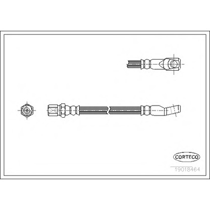 Foto Tubo flexible de frenos CORTECO 19018464