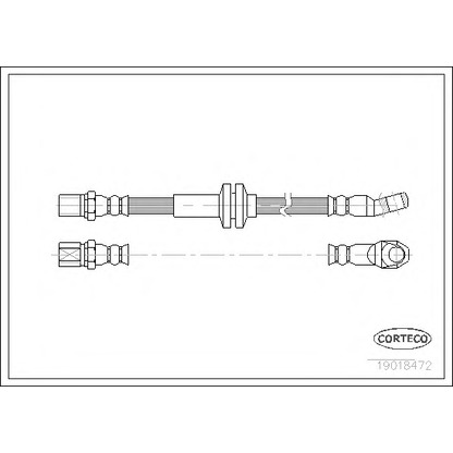 Foto Tubo flexible de frenos CORTECO 19018472