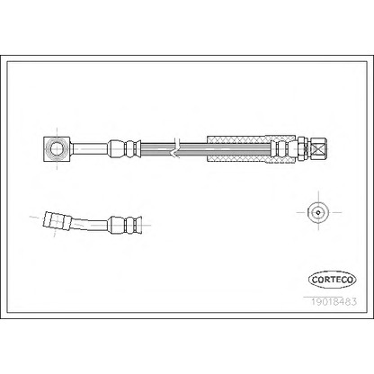 Фото Тормозной шланг CORTECO 19018483