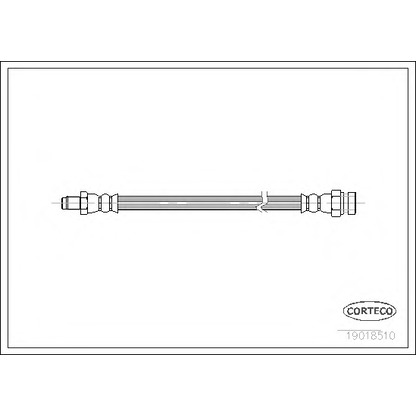 Zdjęcie Przewód hamulcowy elastyczny CORTECO 19018510