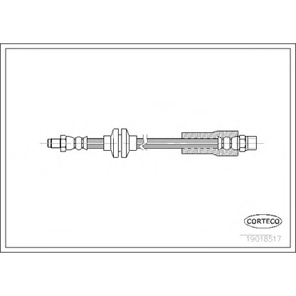 Zdjęcie Przewód hamulcowy elastyczny CORTECO 19018517