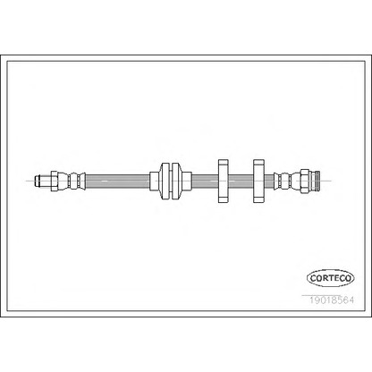 Zdjęcie Przewód hamulcowy elastyczny CORTECO 19018564