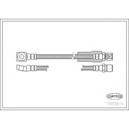 Photo Brake Hose CORTECO 19018874