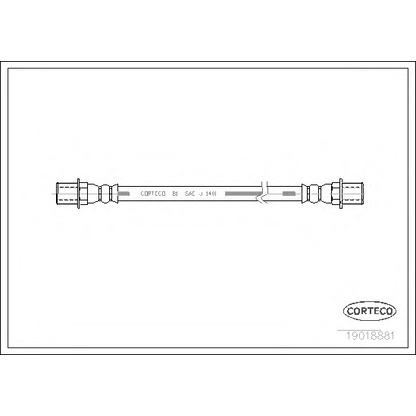 Фото Тормозной шланг CORTECO 19018881