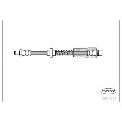 Photo Brake Hose CORTECO 19018896