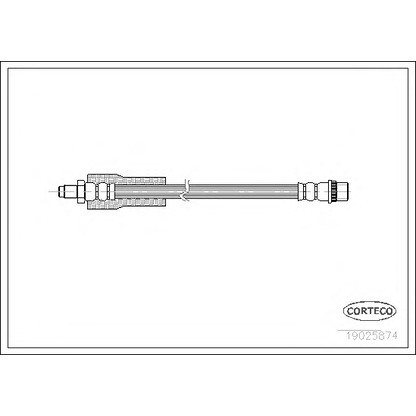 Zdjęcie Przewód hamulcowy elastyczny CORTECO 19025874