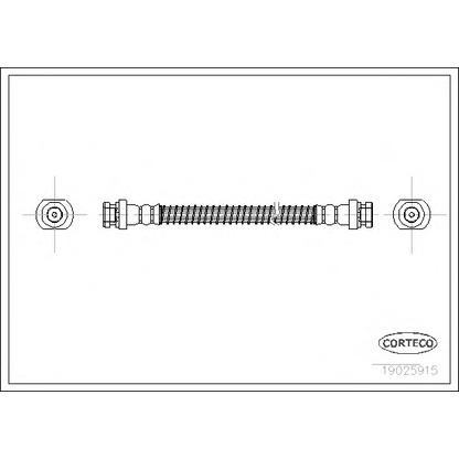 Zdjęcie Przewód hamulcowy elastyczny CORTECO 19025915