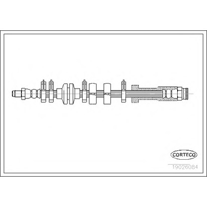 Фото Тормозной шланг CORTECO 19026084
