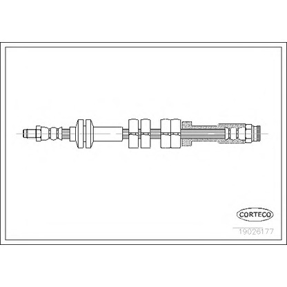 Zdjęcie Przewód hamulcowy elastyczny CORTECO 19026177