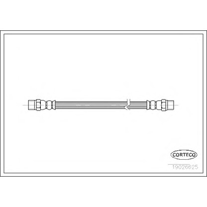 Zdjęcie Przewód hamulcowy elastyczny CORTECO 19026625