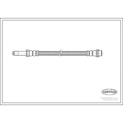 Foto Flessibile del freno CORTECO 19026705