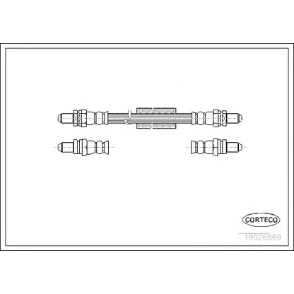 Фото Тормозной шланг CORTECO 19026869
