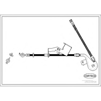 Photo Brake Hose CORTECO 19034954