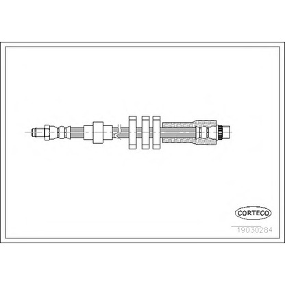 Foto Tubo flexible de frenos CORTECO 19030284