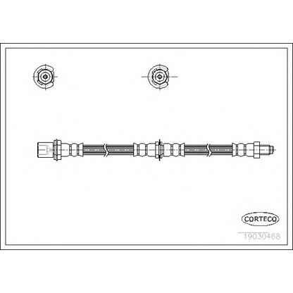 Zdjęcie Przewód hamulcowy elastyczny CORTECO 19030468