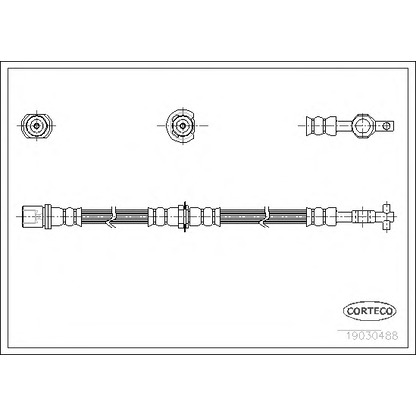 Фото Тормозной шланг CORTECO 19030488