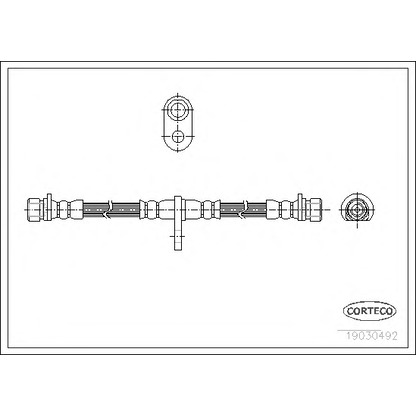 Photo Brake Hose CORTECO 19030492