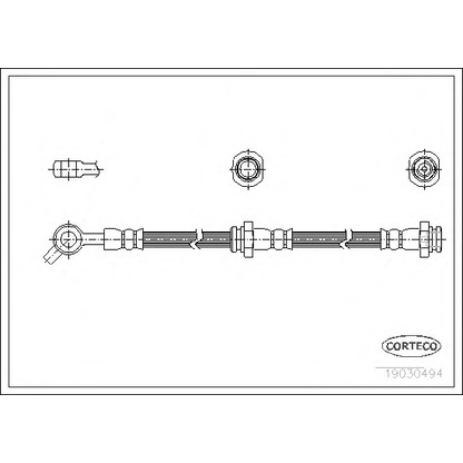 Photo Brake Hose CORTECO 19030494