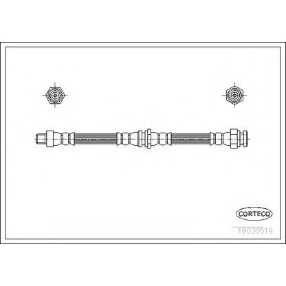 Zdjęcie Przewód hamulcowy elastyczny CORTECO 19030519