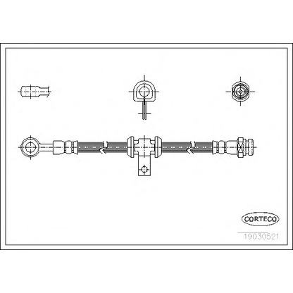 Zdjęcie Przewód hamulcowy elastyczny CORTECO 19030521