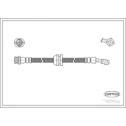 Zdjęcie Przewód hamulcowy elastyczny CORTECO 19031682