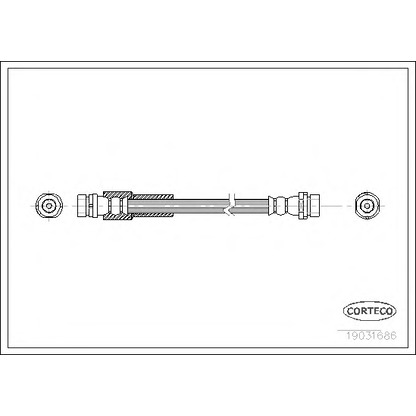 Zdjęcie Przewód hamulcowy elastyczny CORTECO 19031686