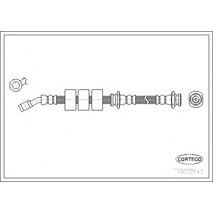 Zdjęcie Przewód hamulcowy elastyczny CORTECO 19032147