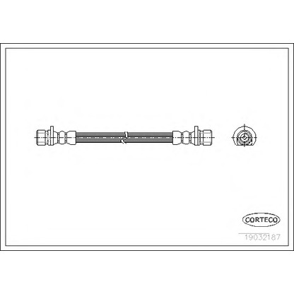 Фото Тормозной шланг CORTECO 19032187