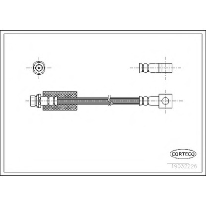 Zdjęcie Przewód hamulcowy elastyczny CORTECO 19032226
