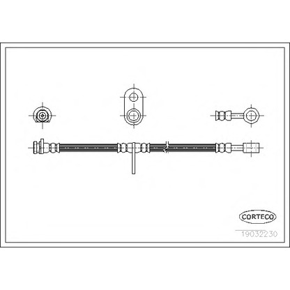 Photo Brake Hose CORTECO 19032230