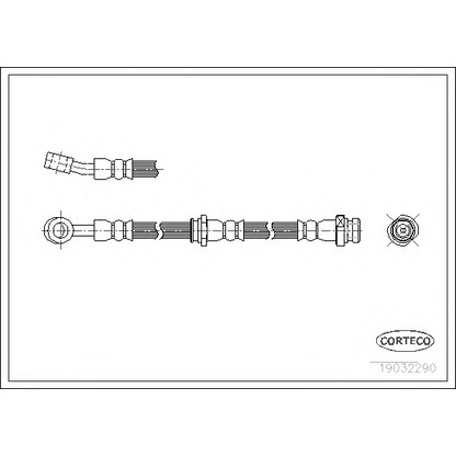 Zdjęcie Przewód hamulcowy elastyczny CORTECO 19032290