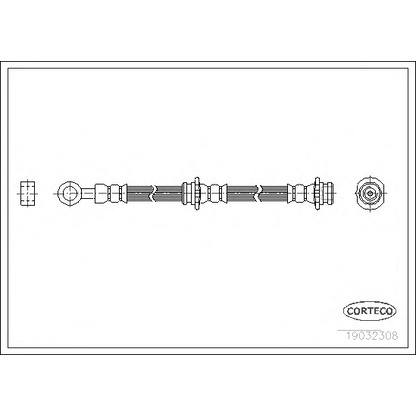 Zdjęcie Przewód hamulcowy elastyczny CORTECO 19032308