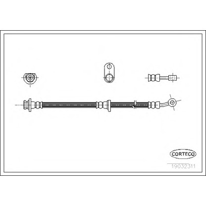 Photo Brake Hose CORTECO 19032311