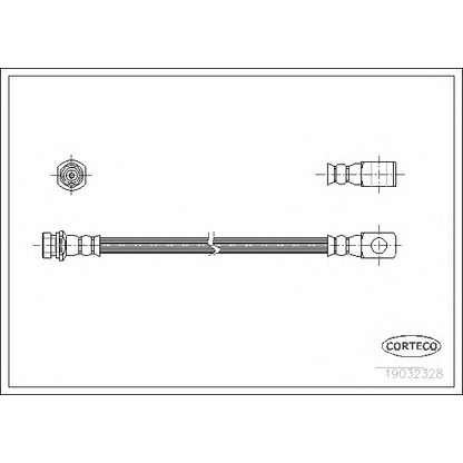 Zdjęcie Przewód hamulcowy elastyczny CORTECO 19032328