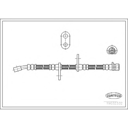 Zdjęcie Przewód hamulcowy elastyczny CORTECO 19032332