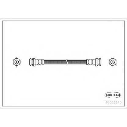 Zdjęcie Przewód hamulcowy elastyczny CORTECO 19032340