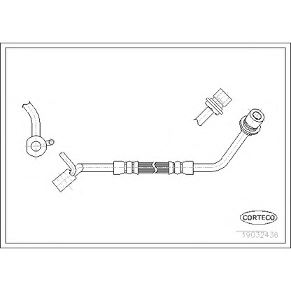 Zdjęcie Przewód hamulcowy elastyczny CORTECO 19032436