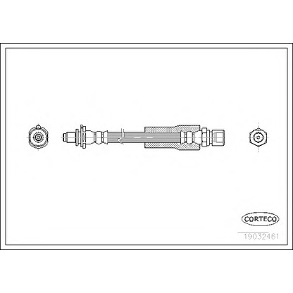 Zdjęcie Przewód hamulcowy elastyczny CORTECO 19032461
