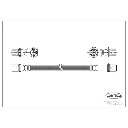 Фото Тормозной шланг CORTECO 19032505