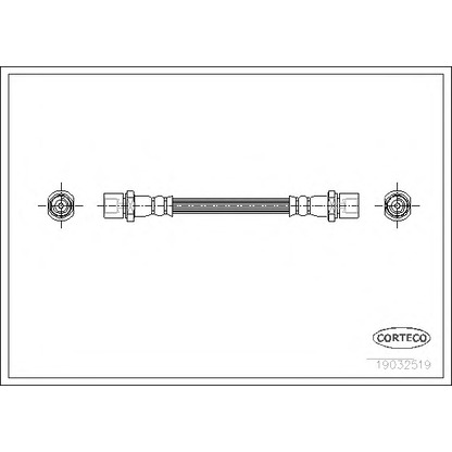 Фото Тормозной шланг CORTECO 19032519