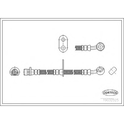 Foto Bremsschlauch CORTECO 19032525