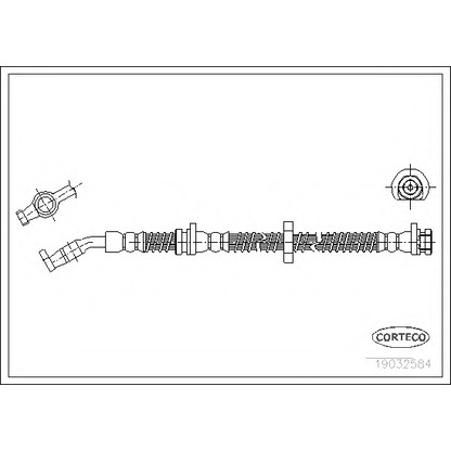 Zdjęcie Przewód hamulcowy elastyczny CORTECO 19032584