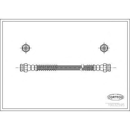 Фото Тормозной шланг CORTECO 19032595