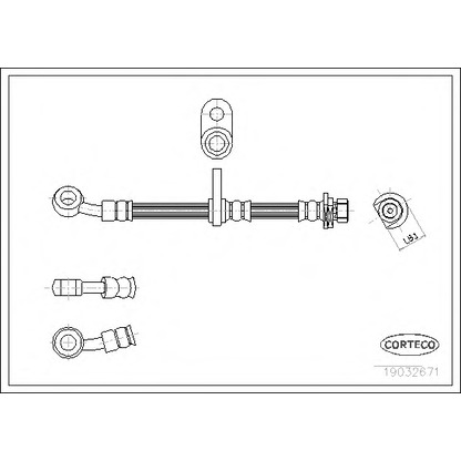 Photo Brake Hose CORTECO 19032671